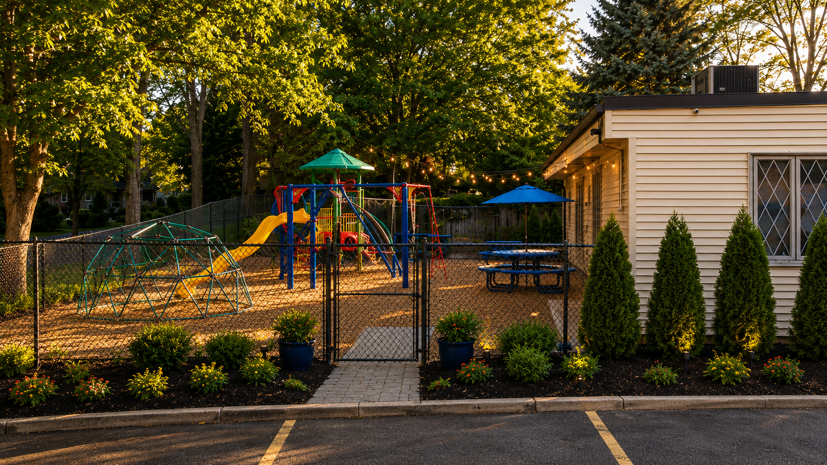 Playground & open yard