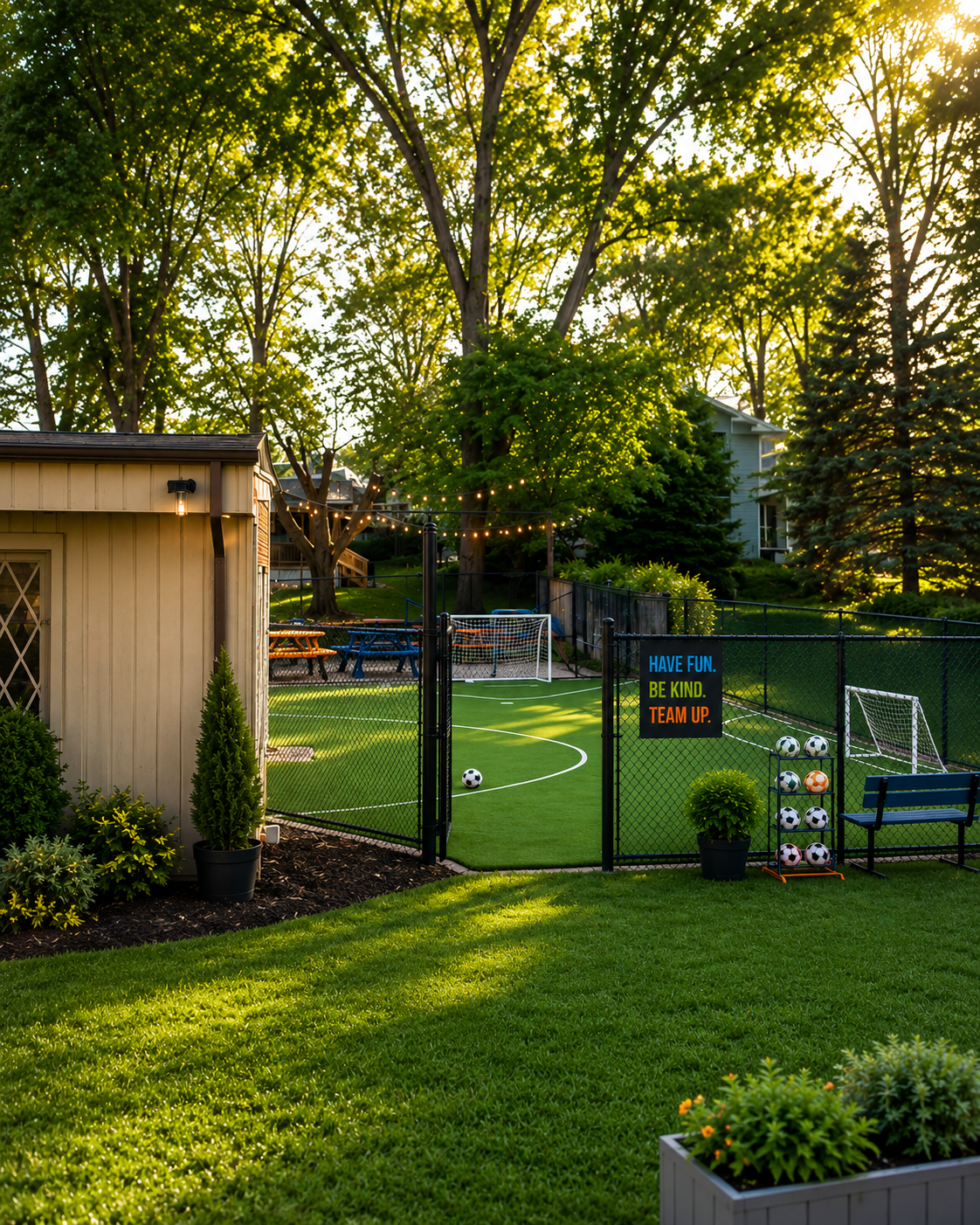Outdoor sports court